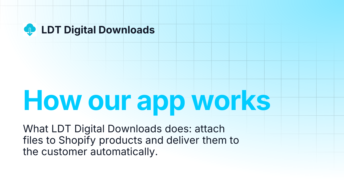 How our App work | LDT Digital Downloads